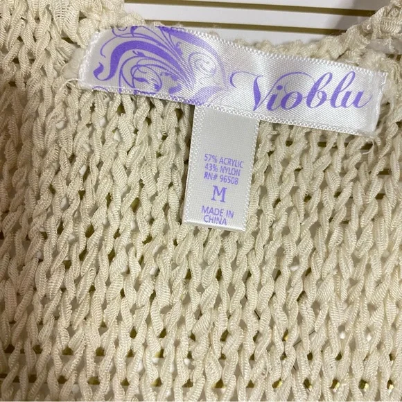 Boho Style Lightweight, Open Knit, Fringed Hem Vest - Picture 6 of 6